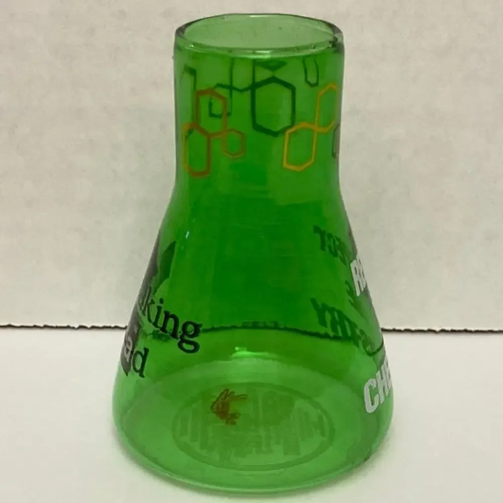 Breaking Bad Respect Chemistry Beaker Shot Glass Lime Green EXCELLENT